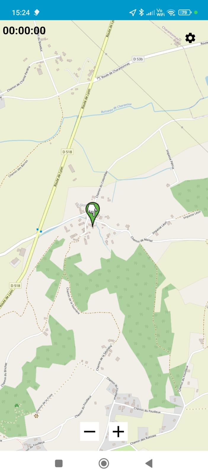 Suivi de localisation en direct avec des points similaires